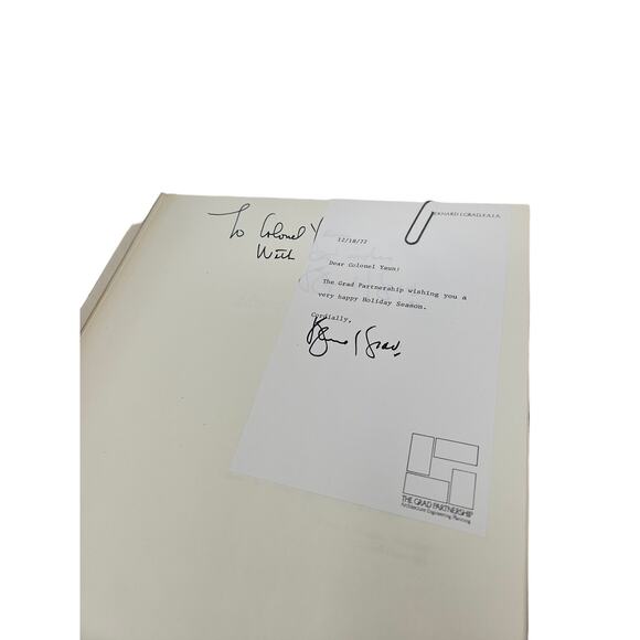 SIGNED Personalized Note Adventure into Architecture Bernard John Grad 1968 - Picture 7 of 9